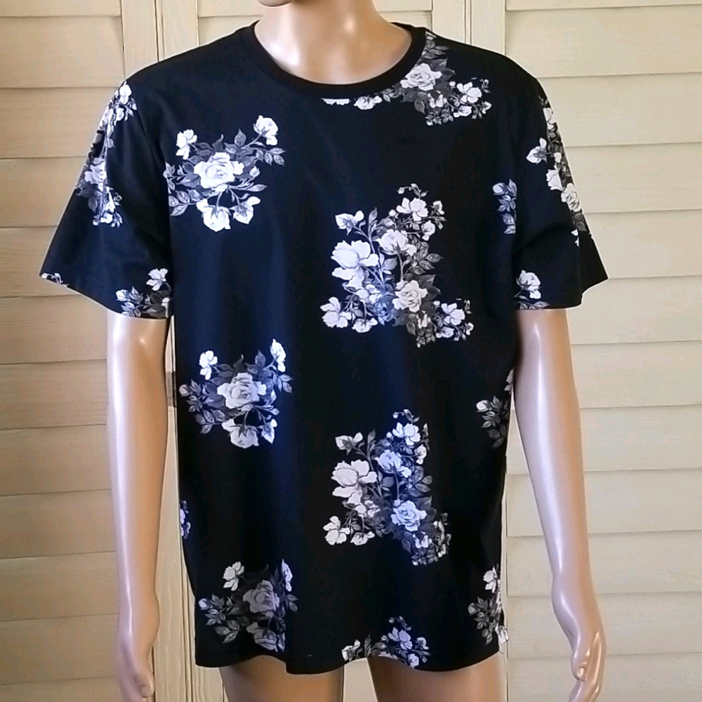 George Black and White Floral Print